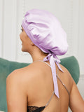 SilkSilky US Pure Silk Sleep Cap Lavender 003