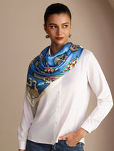 [Blue Fish] SilkSilky Scarf 005