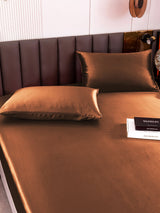 [Coffee] SilkSilky  19Momme Bedding Set 005