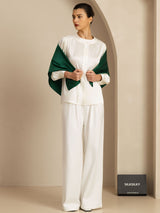 [Dark Green] SilkSilky  Scarf 003