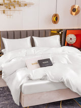 [White] SilkSilky  19Momme Bedding Set 003