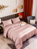 SilkSilky US 19Momme Pure Silk Bedding Set PaleMauve 004