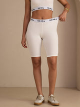 [White] SilkSilky Womens Shorts 004