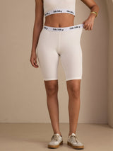 [White] SilkSilky Womens Shorts 004