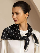 [Black] SilkSilky Scarf 002