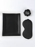 SilkSilky US 19Momme Pure Silk Pillowcase Set Black 003