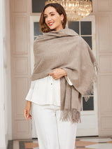 [Dark Khaki] SilkSilky  Wool Scarf 002
