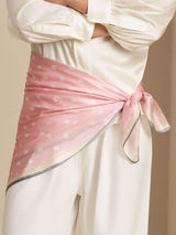 [Pink] SilkSilky Scarf 004