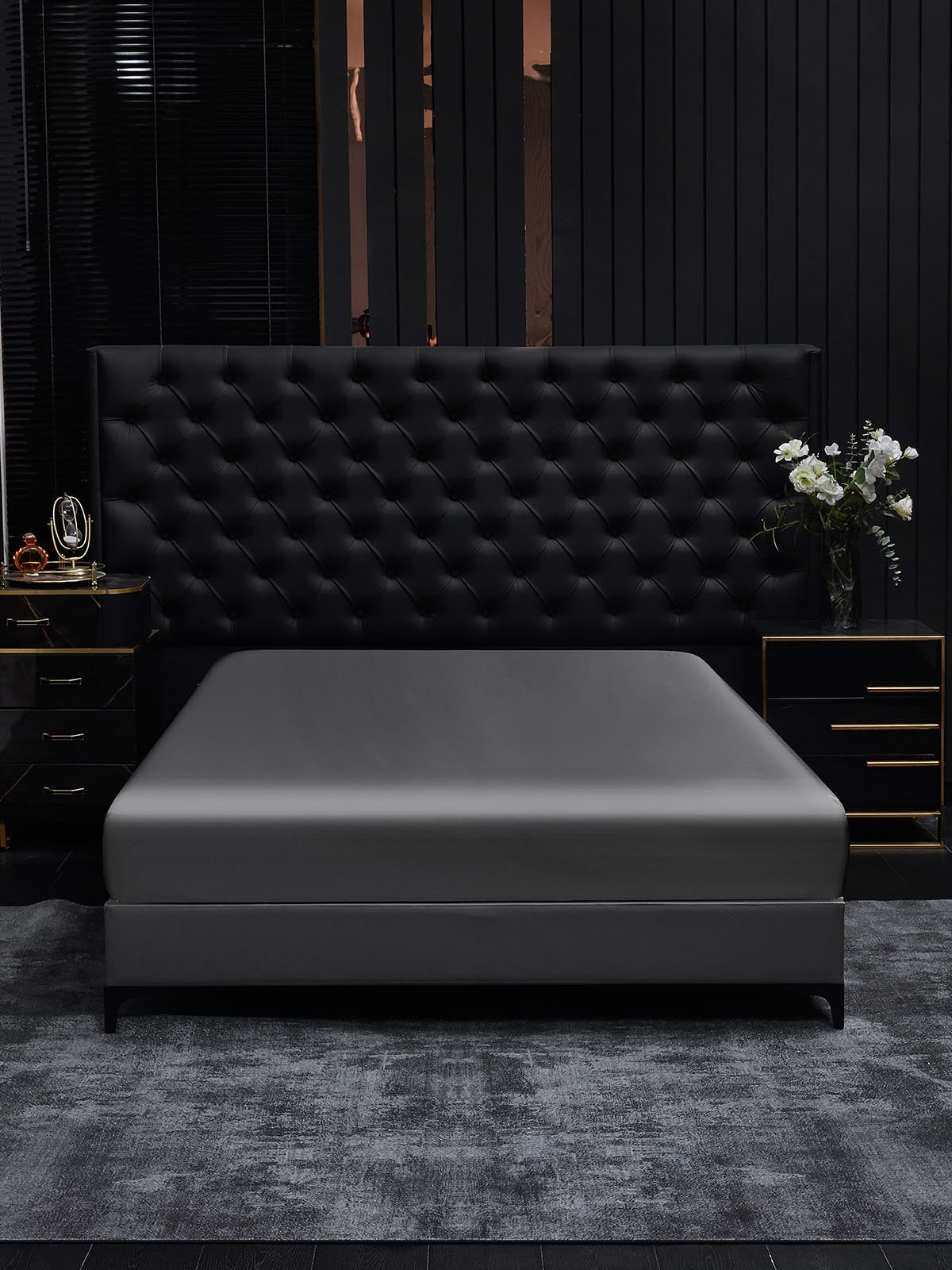 [Dark Gray] SilkSilky  19Momme Pure Silk Sheet 002
