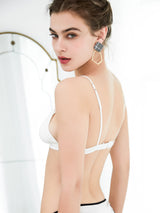 [White] SilkSilky  Silk Jersey Bra 002