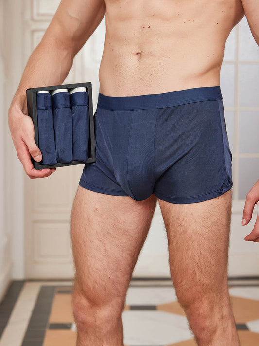 Men's Ultra Soft Comfy Silk Knitted Boxer Underwear – CA-SILKSILKY