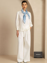 [Light Blue] SilkSilky  Scarf 003