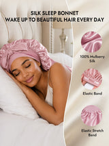 [Pink] SilkSilky Sleep Cap 005