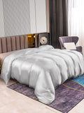 SilkSilky US 22Momme Pure Silk Duvet Cover Silver 002