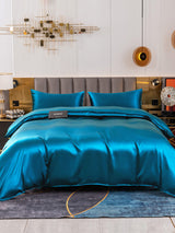 [Teal] SilkSilky  19Momme Bedding Set 002