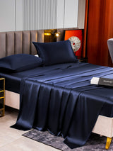 [Dark Blue] SilkSilky  22Momme Pure Silk Bedding Set 003,