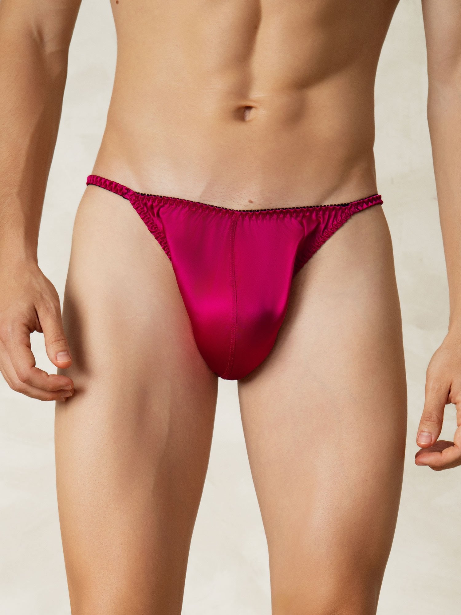 [Fuchsia] SilkSilky Pure Silk Mens Underwear 004