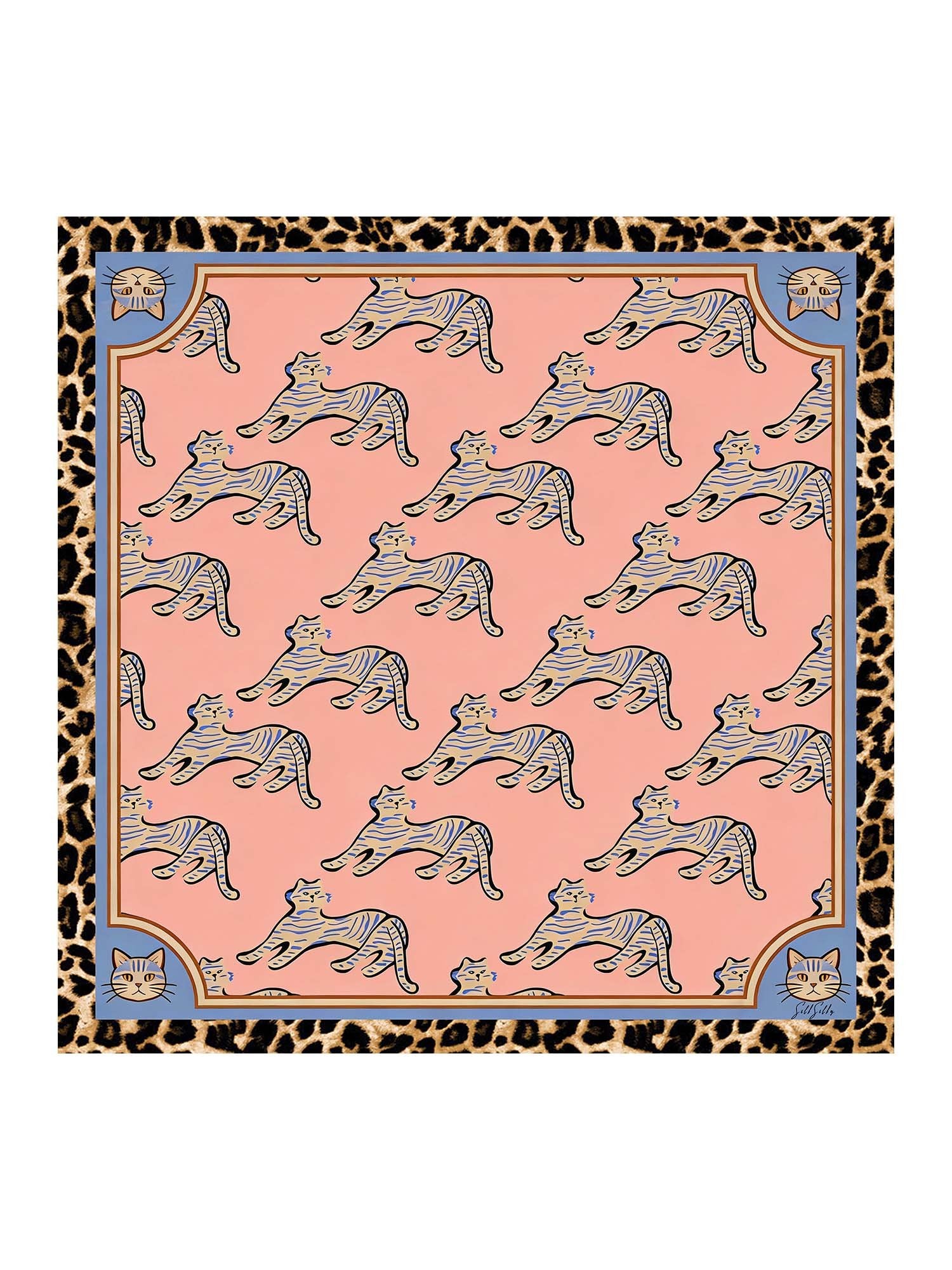 [Pink Cat] SilkSilky Scarf 001