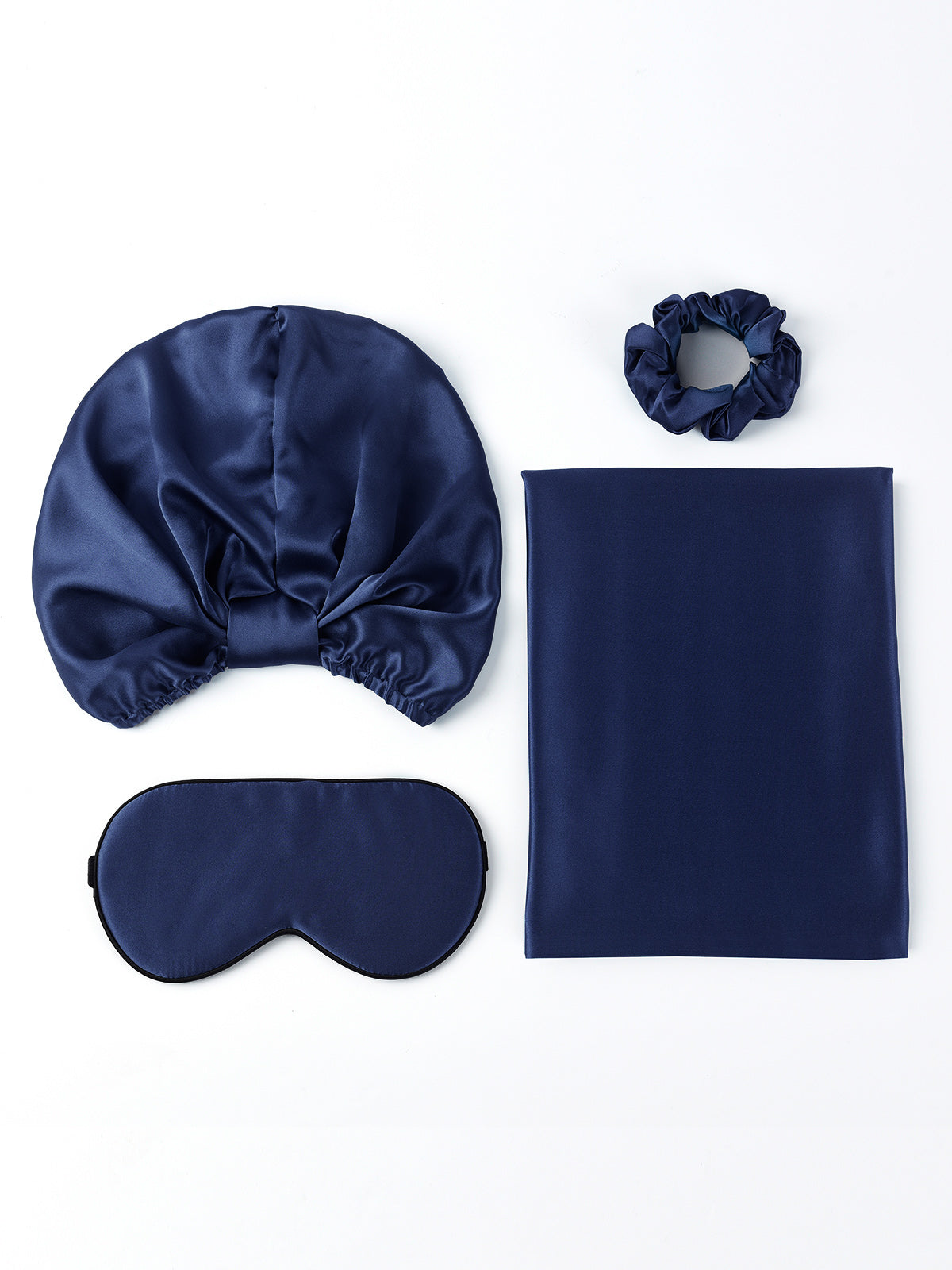 SilkSilky US 19Momme Pure Silk Pillowcase Set DarkBlue 003