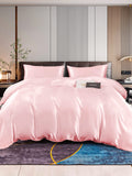 SilkSilky US 22Momme Pure Silk Bedding Set Pink 001