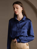 SilkSilky-US-19Momme-Silk-Blend-Long-Sleeve-Collar-Women's-Shirt-Dark-Blue-001