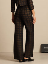 [Black] SilkSilky Pure Silk Womens Pants 002