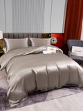 SilkSilky US 22Momme Pure Silk Bedding Set Gray 003