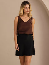 [Black] SilkSilky Skirt 003