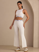 [White] SilkSilky Womens Pants 006
