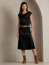 [Black] SilkSilky  Skirt 007
