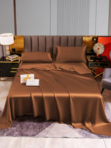 [Coffee] SilkSilky  22Momme Pure Silk Bedding Set 005,