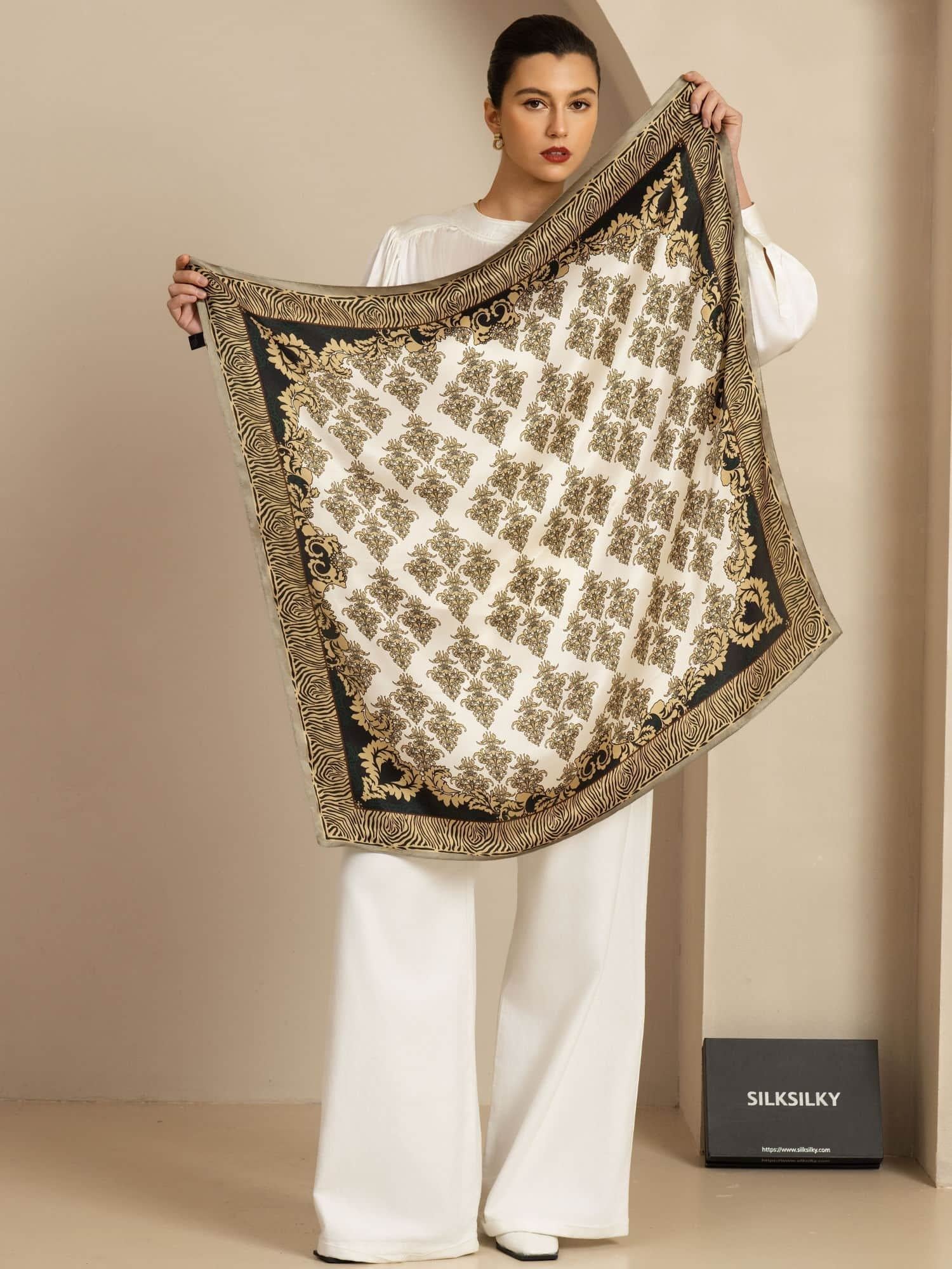 [P109] SilkSilky  Silk Scarf 004