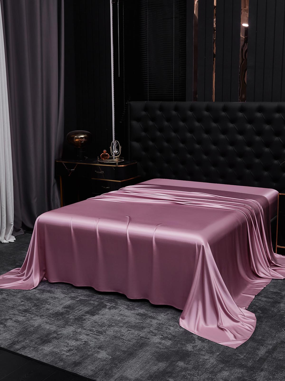 [Mauve Orchid] SilkSilky  22Momme Pure Silk Sheet 002