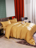 SilkSilky US 25Momme Pure Silk Bedding Set Champagne 004