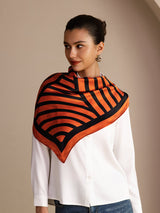 [Orange Arcs] SilkSilky Scarf 004