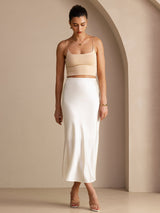 [Ivory] SilkSilky Skirt 007