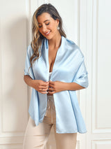 [Light Blue] SilkSilky  Scarf 006