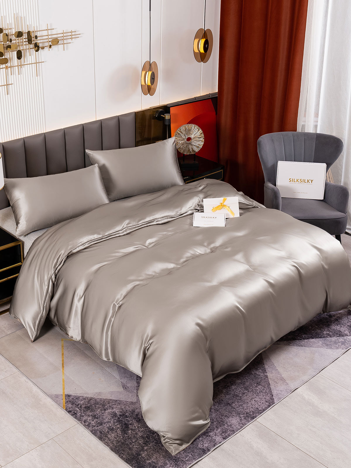 19Momme Mulberry Silk Seamless Duvet Cover