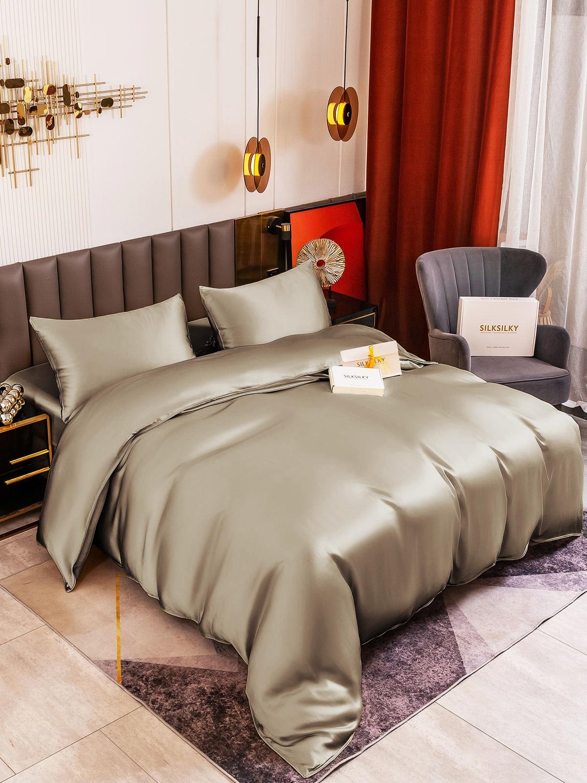 19Momme Mulberry Silk Seamless Duvet Cover