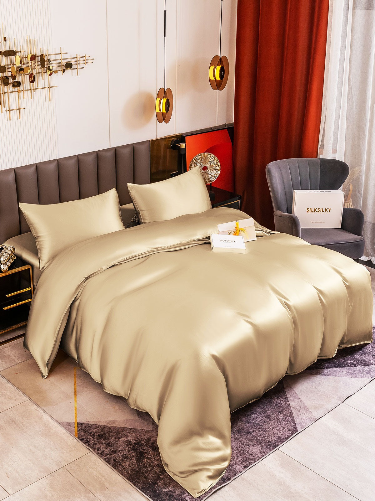 22Momme Mulberry Silk Seamless Duvet Cover