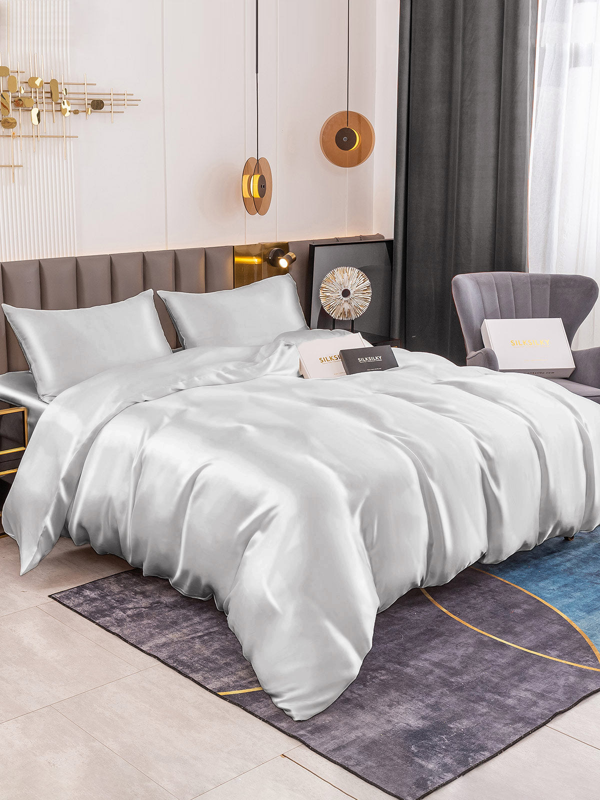 19Momme Mulberry Silk Seamless Duvet Cover