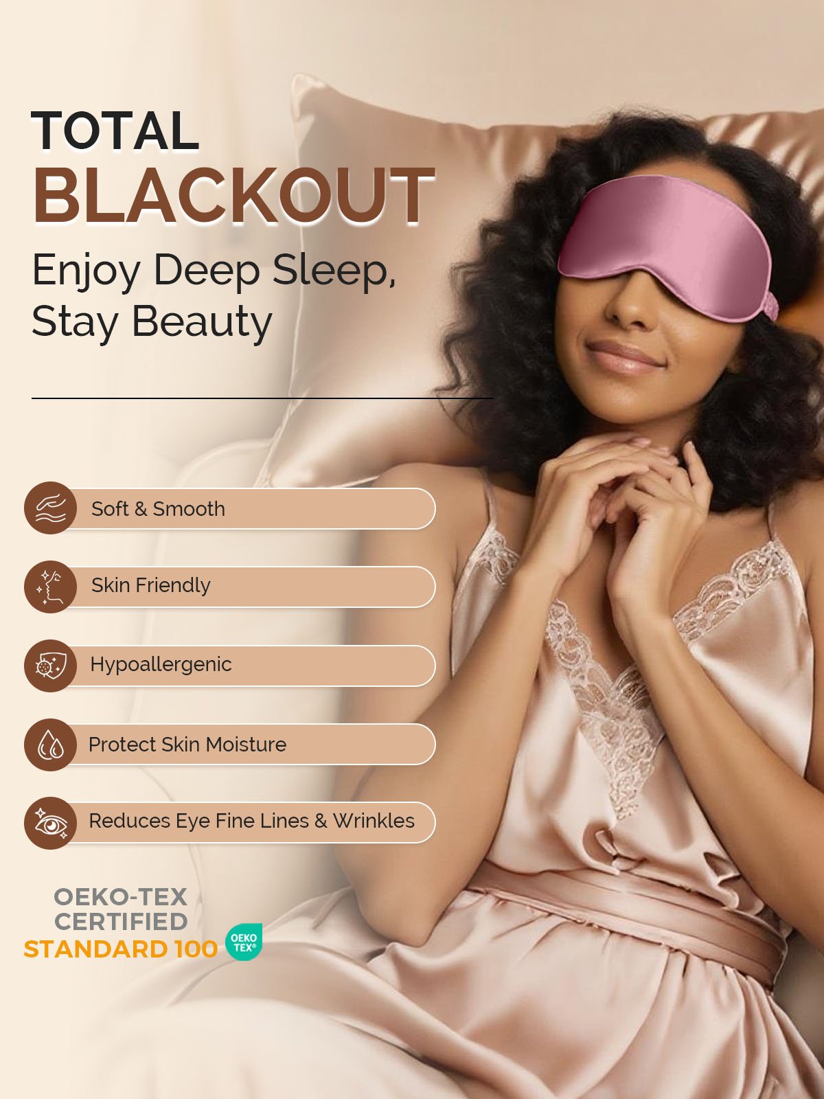 [PaleMauve] SilkSilky 22Momme Pure Silk Eye Mask 005