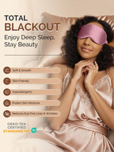 [Pale Mauve] SilkSilky  22Momme Eye Mask 005