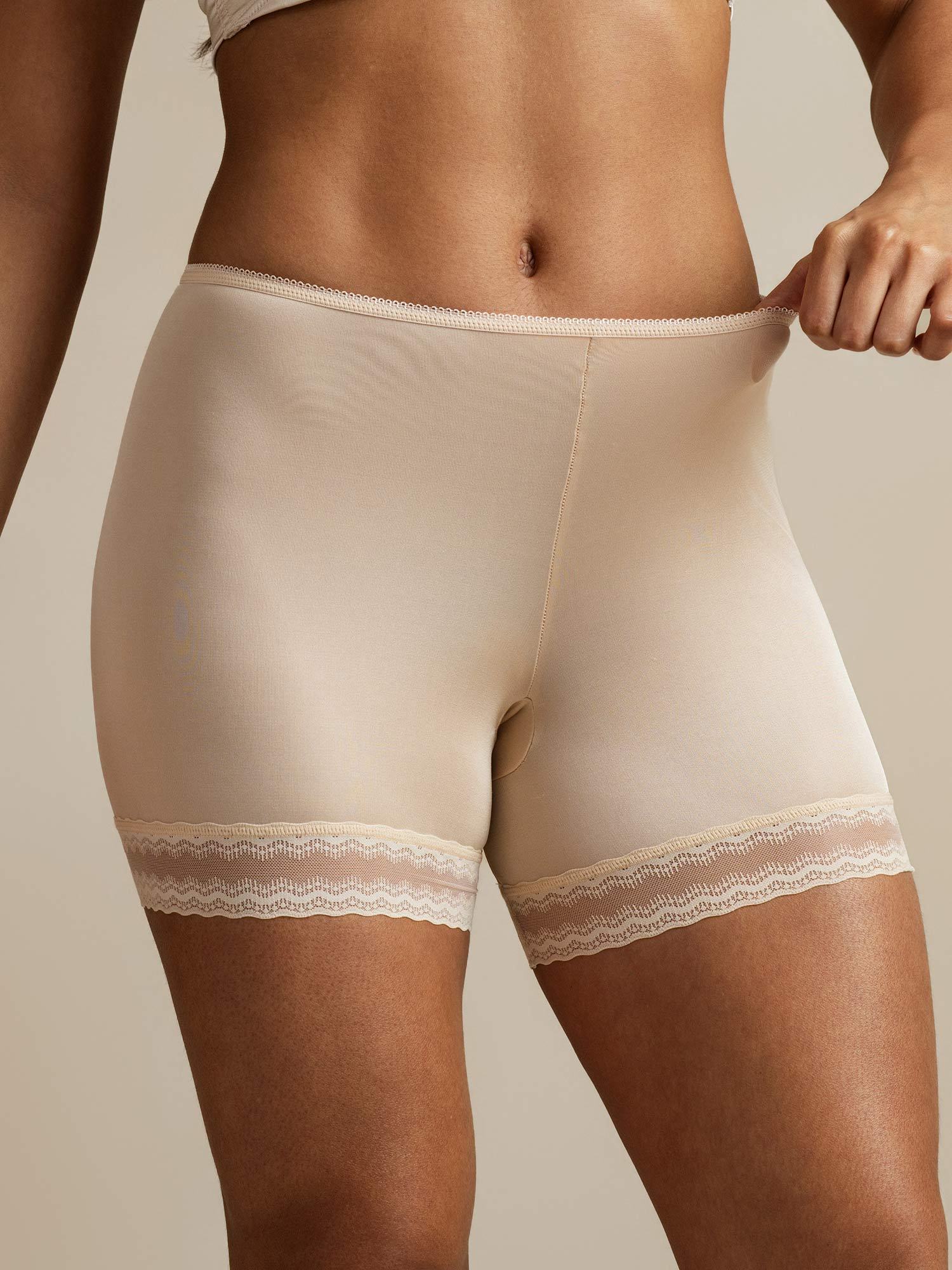 [Beige] SilkSilky  Pure Silk Panty 006,