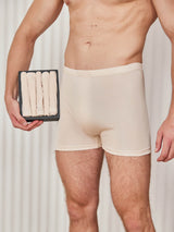 [Beige] SilkSilky  100% Silk Jersey Men's Underwear 003