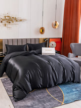 [Black] SilkSilky  19Momme Bedding Set 006