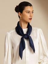 [Dark Blue] SilkSilky  Scarf 002