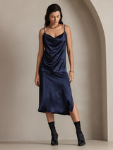 [Dark Blue] SilkSilky  Skirt 006