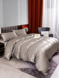 SilkSilky US 22Momme Pure Silk Bedding Set Gray 004