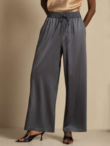 [DarkGray] SilkSilky 19Momme Silk Womens Pants 003